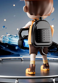 Electric Double Barrel Gatling Automatic Water Gun Toy